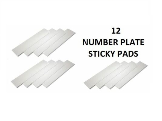 Number Plate Sticky Pads